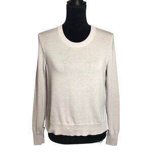 Madewell Mixer Pullover Sweater in Gray/White - Size Small